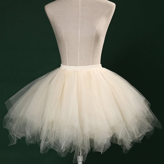 YUNAFFT Skirt for Women Plus Size Clearance Women Mesh Tulle Skirt Princess Elastic Skirt Adult Short Dancing Skirt