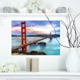 thumbnail image 1 of Golden Gate à San Francisco - Impression sur Toile Pont de Mer, 1 of 3