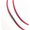 thumbnail image 2 of GFDYREE 3mm Red Leather Cord Chain Stainless Steel Rice Clasps Necklace Rope Chain 16 to 28 Inch (22 Inch Red), 2 of 4