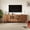 Brown, variant on PYY 63-Inch Black TV Stand for TVs up to 70", Modern Entertainment Center Media Console with 4 Fluted Slatted Doors, Heavy Duty Wood TV Storage Cabinet for Living Room & Bedroom
