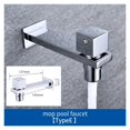 thumbnail image 2 of Robinet de Laveuse à 2 Sorties d'Eau, Bec Double pour Jardin et Extérieur, Plaqué Chrome, Caractéristiques Polyvalentes, 2 of 5