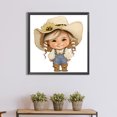thumbnail image 4 of Pintura de diamante 5D DIY parcial con forma especial taladro granja vaquero niño Kit 30x30cm, 4 of 9