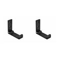 thumbnail image 3 of Cateissary Folding Hanging Hooks Punch Free Towel Edge Smooth Bearing Foldable Clothes Hanger Invisible Rack Coat Strong for Bathroom negro 2Conjunto, 3 of 6