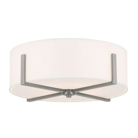 

Kichler 52594 Malen 4 Light 20 Wide Flush Mount Drum Ceiling Fixture - Grey