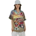 thumbnail image 4 of Be My Valentine's Beagle Truck Full of Love Flower Balloon Hawaiian Shirt Breathable Summer Unisex Merch Beagles Dog Lover Gifts Idea - 02029, 4 of 6