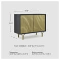 thumbnail image 7 of Signature Design by Ashley Tayner Accent Storage Cabinet with Gold Finish Doors, Black Frame, 7 of 7