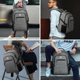 thumbnail image 2 of UKEIN Laptop Backpack with USB Charging Port Water Resistant Travel Work Business Laptop Backpack for Men, 2 of 7