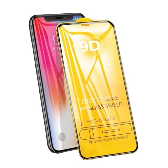 Mica de Cristal templado Gadgets and Fun para iPhone 11 PROMAX 9D Protege toda la pantalla