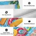 thumbnail image 5 of Blue Summer Pool Outdoor Rug 4x6 Ft, Non Slip Washable Area Rug, Watermelon Swimming Ring Slippers Patio Rugs Carpet Runner, Large Floor Mat for Indoor/Outdoor Deck Porch Camping, 5 of 8