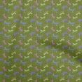 thumbnail image 1 of oneOone Cotton Poplin Twill Forest Green Fabric Kids Leopard Quilting Supplies Print Sewing Fabric By The Yard 56 Inch Wide, 1 of 4