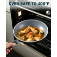 thumbnail image 4 of 8/10/12" Nonstick Frying Saute Pan Set with Induction Compatible Bottom, Black, 4 of 6