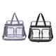 thumbnail image 3 of Guardurnaity El bolso de mano con correa de hombro ajustable y bolso de hombro transparente impermeable duradero es resistente Bolsas de mensajero y de hombro negro, 3 of 6