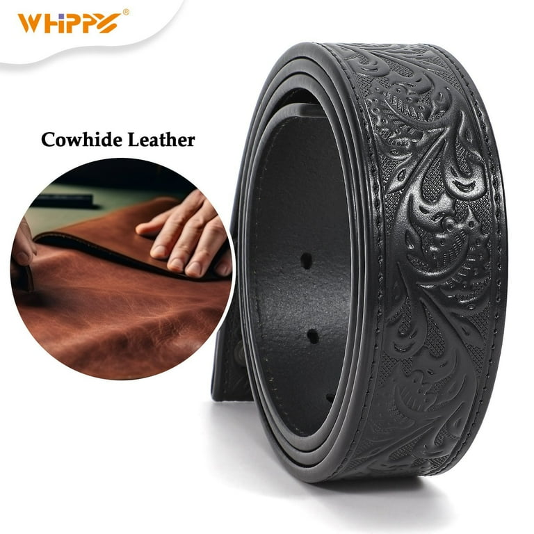 WHIPPY Western Genuine Leather Belt for Women Men Cowgirl WHIPPY Western Genuine Leather Belt for Women Men Cowgirl