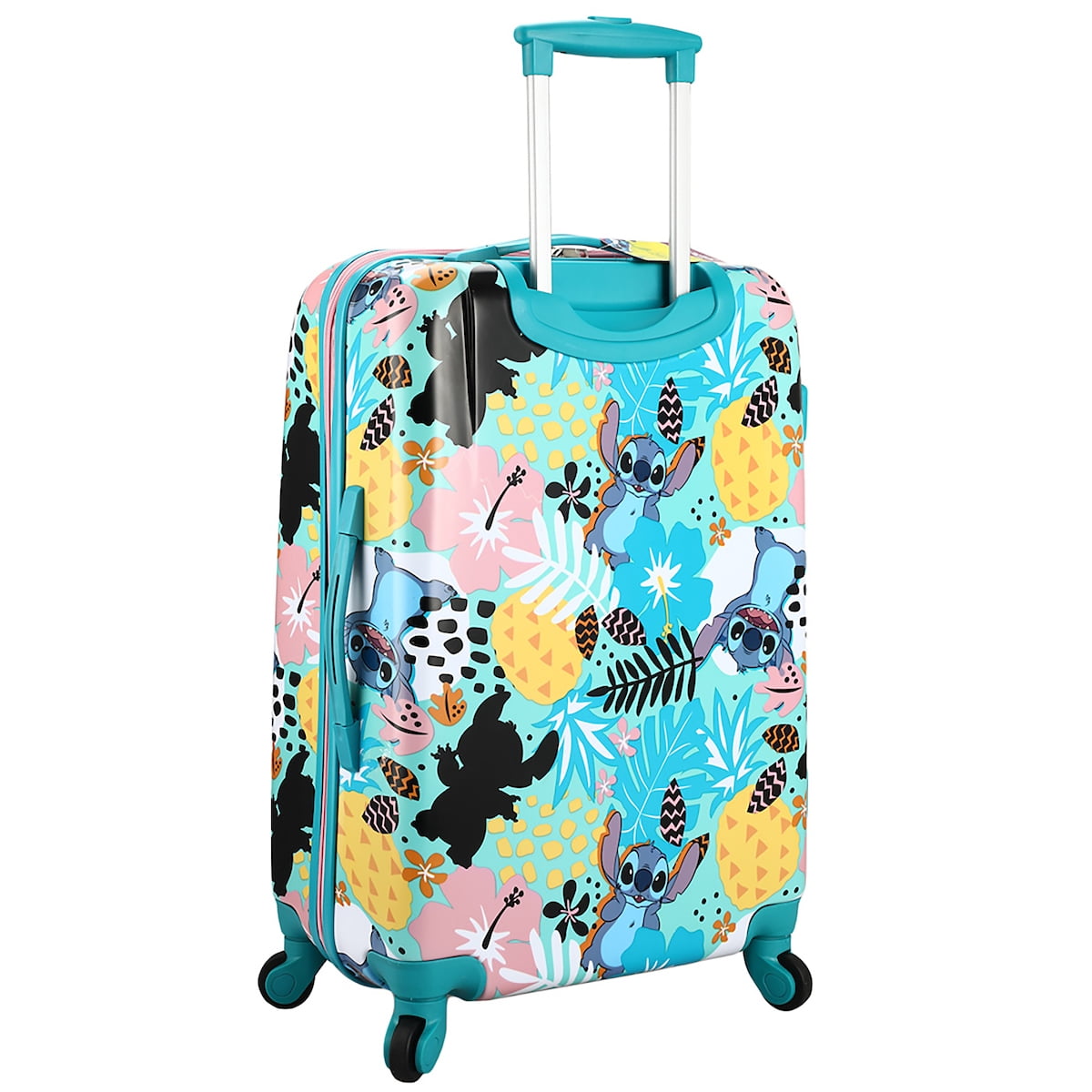 Lilo & Stitch Tropical All-Over Print 20" Blue Carry-On Rolling Luggage