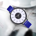 thumbnail image 3 of Fashionable Alloy Watch Round Dial Analog Display Quartz Wristwatch Royal Blue, 3 of 8