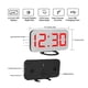 thumbnail image 3 of Pantalla LED Reloj digital Reloj despertador de mesa regulable automático con modo de repetición Puerto USB doble, Pantalla blanca y roja Inevent EL3016-02B, 3 of 7