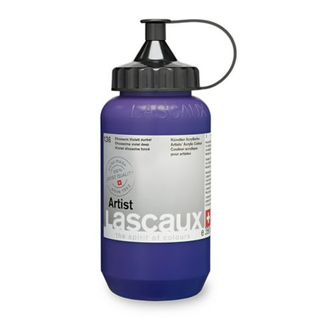 UPC: 7612254330876 | Lascaux Artist Acrylic 390ml Bottle Diox Violet Deep