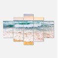 thumbnail image 2 of Vagues en Mousse Éclaboussant le Sable - Impression sur Toile Paysage Marin, 2 of 3