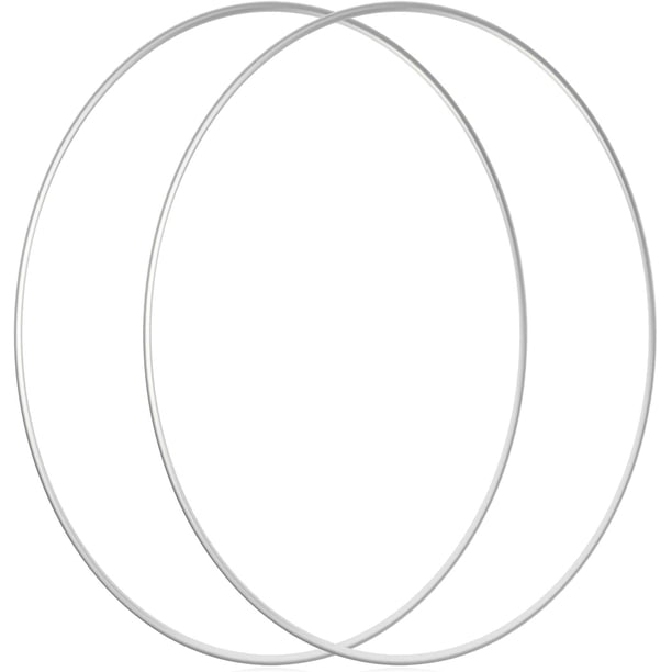 Sntieecr Paquete de 4 anillos de aro florales de metal grandes de 12 pulgadas, corona de macramé, anillo de aro dorado para manualidades, decoración de bodas y coronas navideñas, atrapasueños y manual