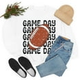 thumbnail image 1 of Retro Game Day Football Sweatshirt Vintage Football School Spirit Shirt White 2XL, 1 of 6