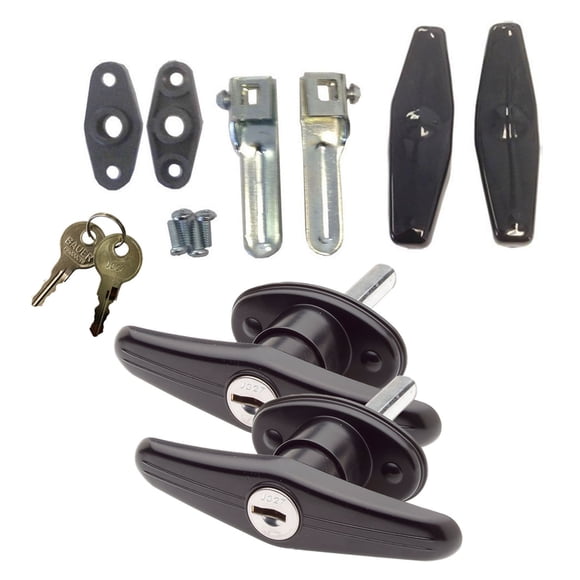 Gordon Glass Co. Bauer Matching Set Locking T-Handle | Complete Kit | Keyed with Key J327