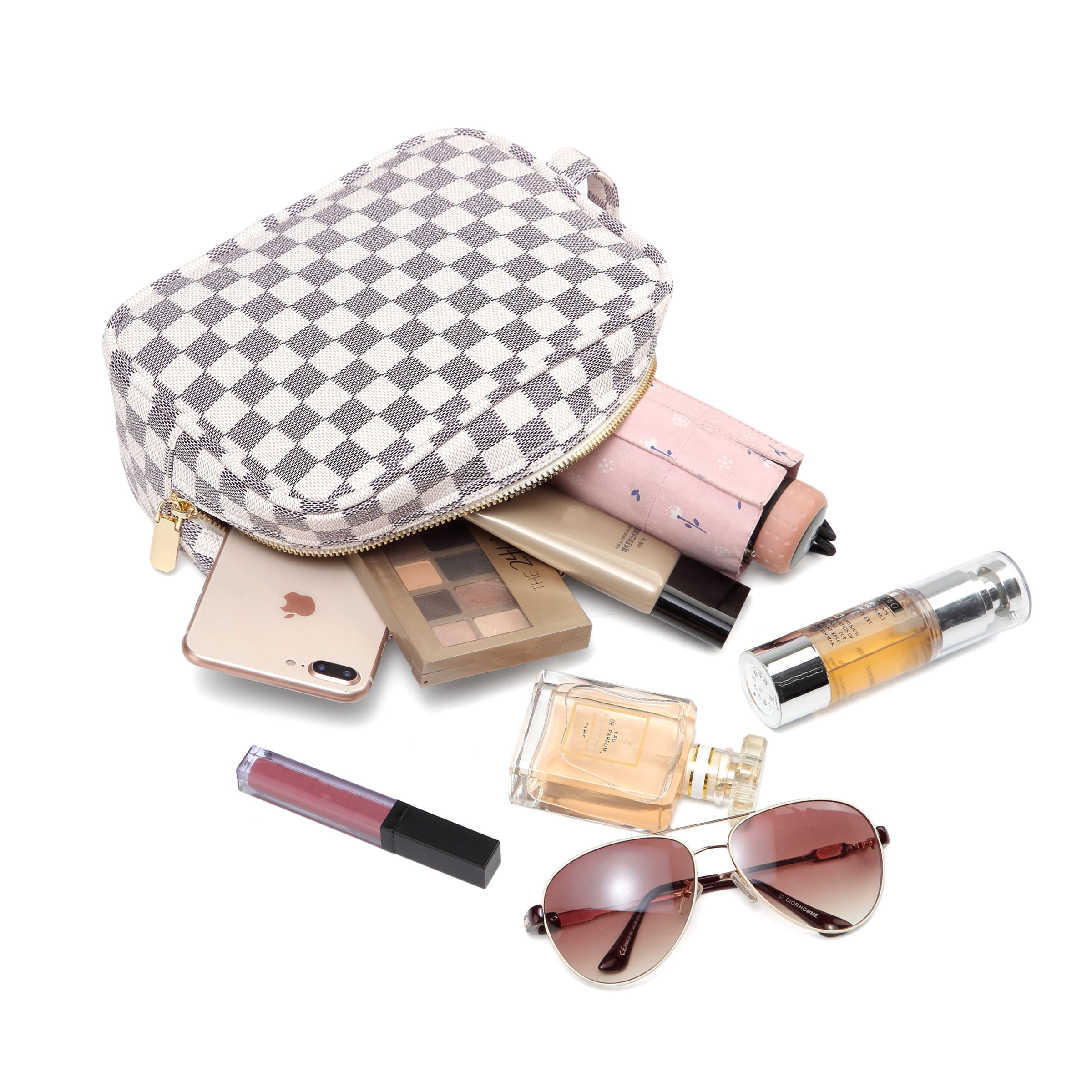 What's in my bag? Daisy Rose Cream Checkered Tote & HAUL AT THE
