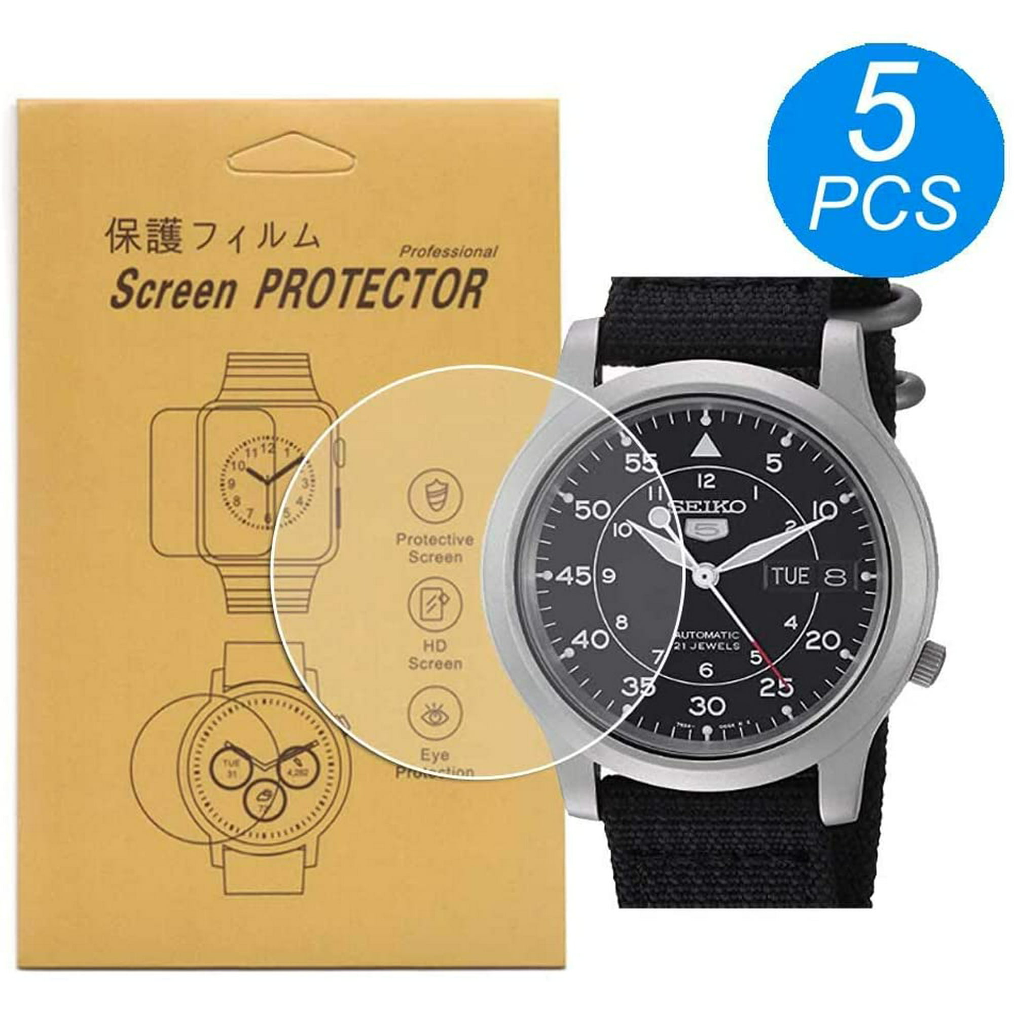 5-Pcs] for Seiko SNK809 /SNK807 Watch Screen Protector, Full Coverage  Screen Protector for Seiko | Walmart Canada