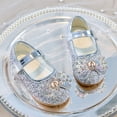 thumbnail image 6 of Ccpelsie Flower Girl Shoes Dress Shoes Toddler Girls Flats Princess Wedding Shoes for Little Big Kids(Silver,1.5), 6 of 9