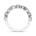 thumbnail image 4 of AFFY Wedding Band Ring for Women, 0.90 Carat (ctw) Marquise and Round Cut Lab Grown Diamond Eternity Ring In 10K Solid White Gold F-G, VS-SI Quality Gifts For Her Ring Size-5.5, 4 of 6
