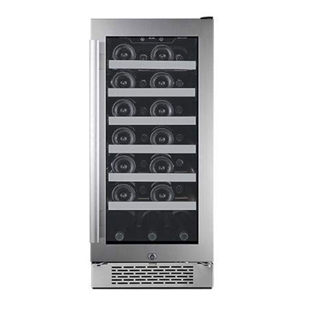 Avallon 15 Inch 27 Bottle Right Hinge Dual Zone Wine Cooler Rack Stainless Steel Walmart Com Walmart Com