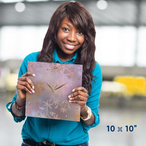 3dRose, Asian Lavender, 10x10 Wall Clock