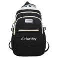 thumbnail image 1 of Women Schoolbag Large Capacity Adjustable Shoulder Strap Multi-pocket Space Saving Strong Load Bearing Storage Multifunction Teens Girl Casual Daypack Bag Student Supply, 1 of 11