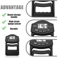 thumbnail image 3 of Dinamómetro digital de mano, negro, 180 kg, con cable de carga USB, agarre electrónico, dispositivo de medición de fuerza de agarre, pantalla LED, fuerza de agarre, 3 of 5