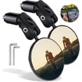 thumbnail image 2 of Ettsollp Bike Handlebar Mirror 1 Pair Convex Lens Adjustable Wider View Bicycle Rearview Mirrors Bike Accessories Bike Rearview Mirror, 2 of 8