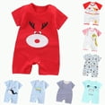 thumbnail image 4 of UAYOTSE Baby Rompers Cotton Baby Boys Baby Girls Short Sleeve Sleepers Pjs One-piece Neutral Sleep and Play,Sizes 18-24 Months, 4 of 4