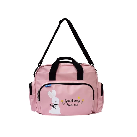 Pañalera Infanti estilo maleta pink some bunny