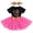 B-Hot Pink, variant on Baby Girl 1st First Birthday Dress One Year Old Party Cake Smash Outfit Polka Dots Tutu Dress with Sequin Bowknot Headband 2pcs Set