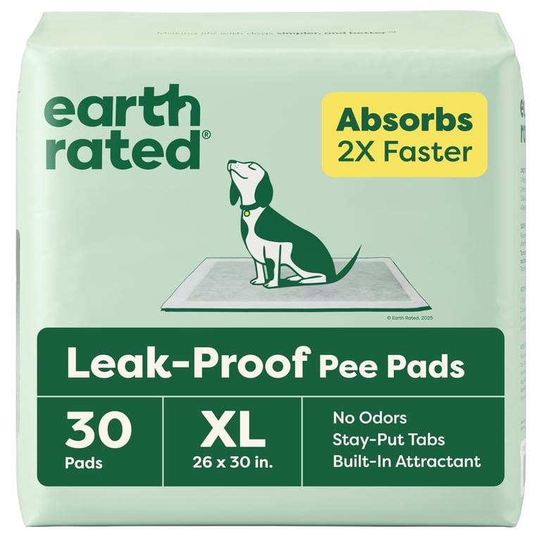 Earth Rated Leak-Proof Pee Pads, XL, 30-Count photo 1