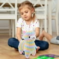 thumbnail image 3 of Alpaca Soft Plush Toy Rainbow Colored Stuffed Toy, 28 CM, 3 of 3