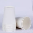 thumbnail image 2 of Paquete confort 100 unidades Vaso de papel blanco de 180 ml, altura 7,2 cm, pequeño, desechable, para baño, espresso, hacer gárgaras, 2 of 5