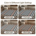 thumbnail image 7 of ODIKA 9'x12' Washable Area Rug Striped Vintage Farmhouse Border Layering Under Doormat Plaid Playful Expressive for Dining Room, Basement, Large Office, Non-Slip Chair-Friendly, 7 of 7