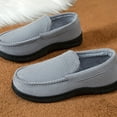thumbnail image 5 of CHICVOMEY Men's Suede Moccasin Slippers with Faux Fur Lining - Indoor Outdoor Winter House Shoes Slip-On Slippers, 5 of 8