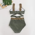 thumbnail image 5 of RUTAYY Women's Bikini Sets 2 Piece Swimwear Crisscross Tankini Tops with High Waisted Bottoms Fashion Beach Swimsuit, 5 of 7