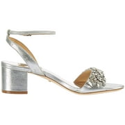 Badgley Mischka Ivanna Silver Metallic Suede