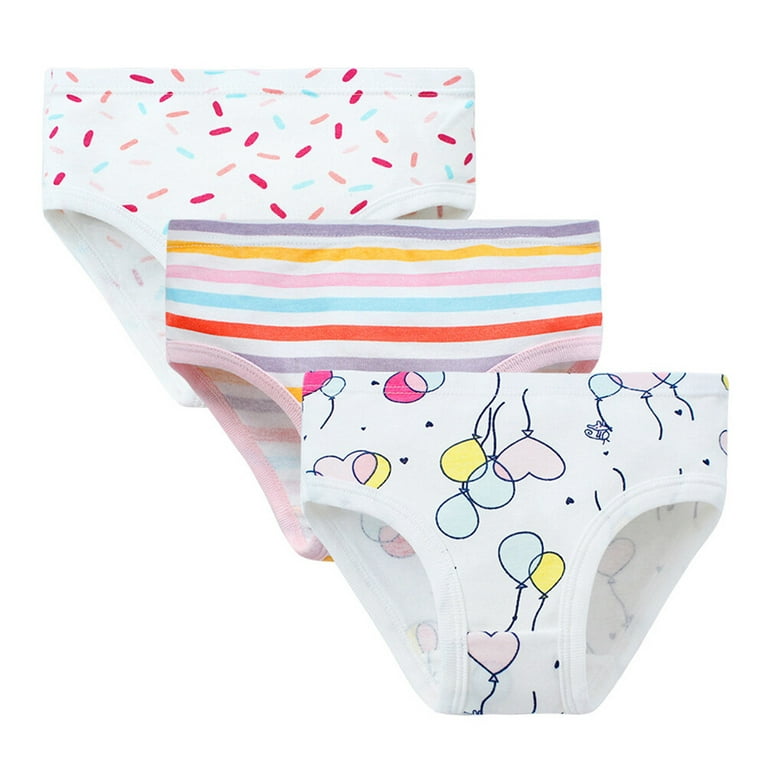6PCS Girls Cotton Panties Underwear Bottoms Toddler Briefs