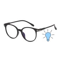 OWL Round Blue Light Glasses Computer Screen Time Specs for Men and Women