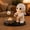 Mummy Marshmallow Roast, variant on Halloween Ceramic Figurine Candle Holder - Cute Ghost Collectible Statue, Decorative Marshmallow Roasting Sculptures for Autumn Home Halloween Decor