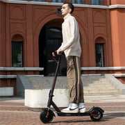 HOVERMAX Electric Scooter for Adults, Dual Suspension, 350W Motor, 18.6 MPH & 19 Miles Range, 8.5'' Solid Tires, Foldable Design, APP Control