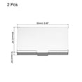 thumbnail image 2 of Professional Business Card Holder Aluminum Pocket Credit Card Case, Silver 2 Pack, 2 of 5