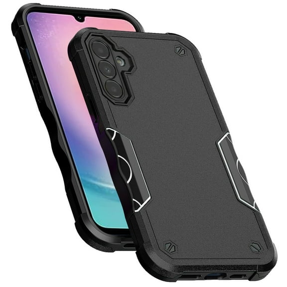 For Samsung Galaxy A25 5G Slim Tough Shockproof Hybrid Heavy Duty Dual Layer TPU Bumper Rugged Rubber Defend Armor Cover ,Xpm Phone Case [ Black ]